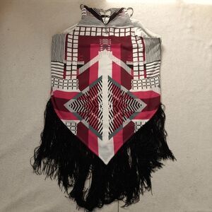 XOXO Tunic Fringed Top Size L